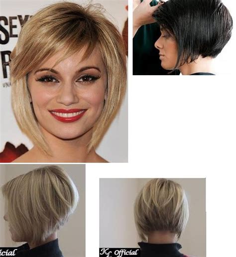 pictures of short hairstyles front and back|front and back views of short bobs.